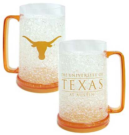 Texas Longhorns Plastic Crystal Freezer Mugs - Set of 4