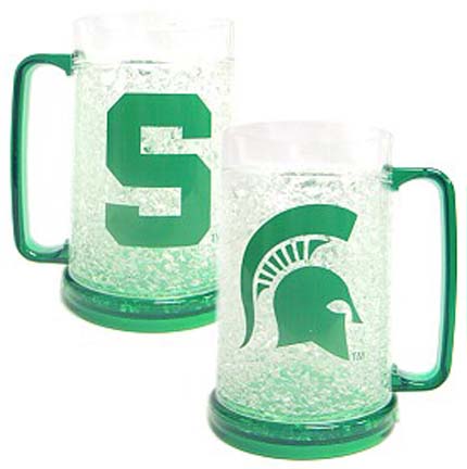 Michigan State Spartans Plastic Crystal Freezer Mugs - Set of 4