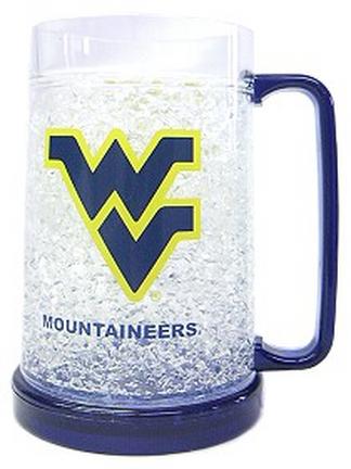West Virginia Mountaineers Plastic Crystal Freezer Mugs - Set of 4