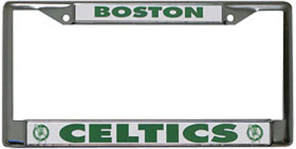 Boston Celtics Chrome License Plate Frames - Set of 2