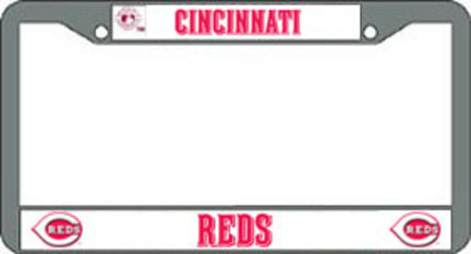 Cincinnati Reds Chrome License Plate Frame - Set of 2