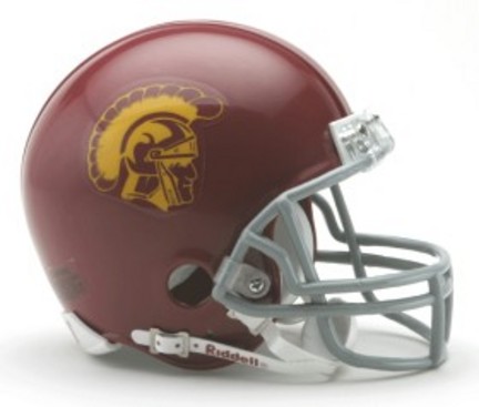 USC Trojans NCAA Riddell Replica Throwback Mini Football Helmet 