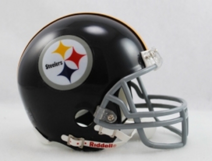 Pittsburgh Steelers 1963-1976  Riddell Replica Mini Throwback Football Helmet with Z2B Face Mask