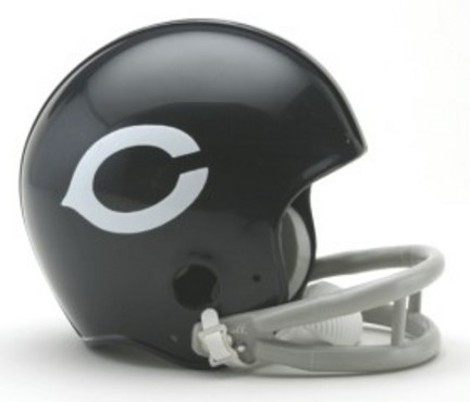 Chicago Bears 1962-73 2-Bar Throwback Replica Mini Helmet