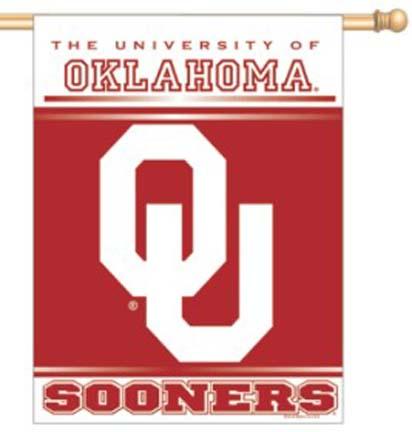 Oklahoma Sooners 27" x 37" Vertical Flag / Banner