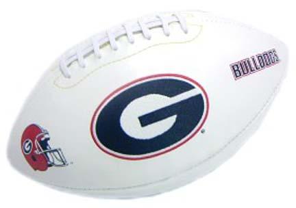 Georgia Bulldogs Embroidered Full Size Football from Fotoball