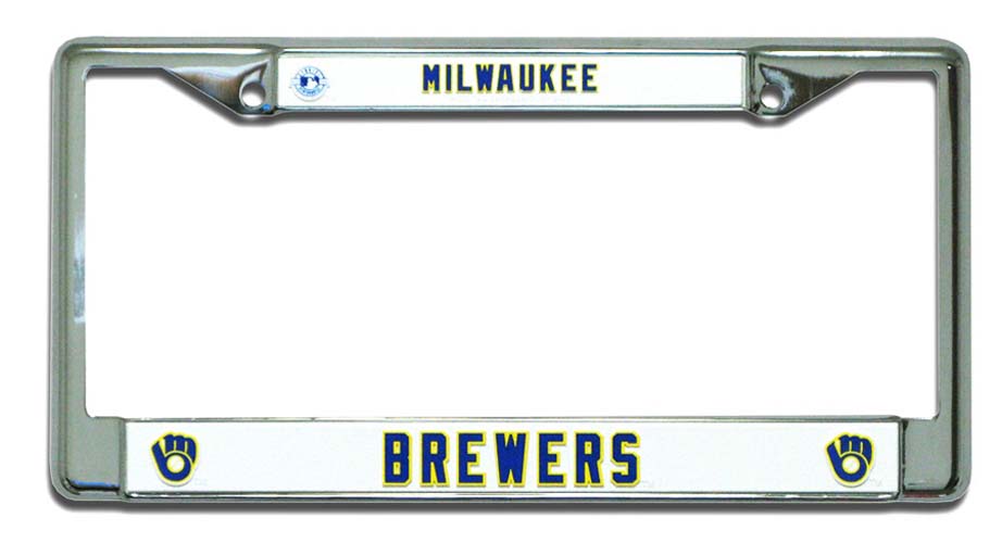 Milwaukee Brewers Chrome License Plate Frame - Set of 2