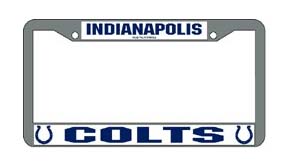 Indianapolis Colts Chrome License Plate Frame - Set of 2