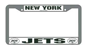 New York Jets Chrome License Plate Frame - Set of 2
