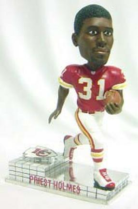 Priest Holmes Kansas City Chiefs Platinum Bobble Head Doll from Forever Collectibles