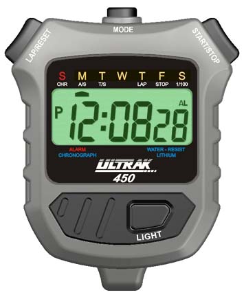 Ultrak Electro-Luminescent Simple Timer Stopwatch