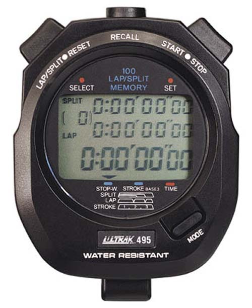 Ultrak 495 100 Lap Memory Professional Stopwatch