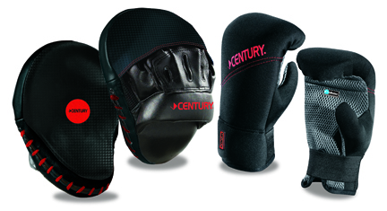 MMA Neoprene Gloves and Punch Mitt Partner Training Combination Set from Century