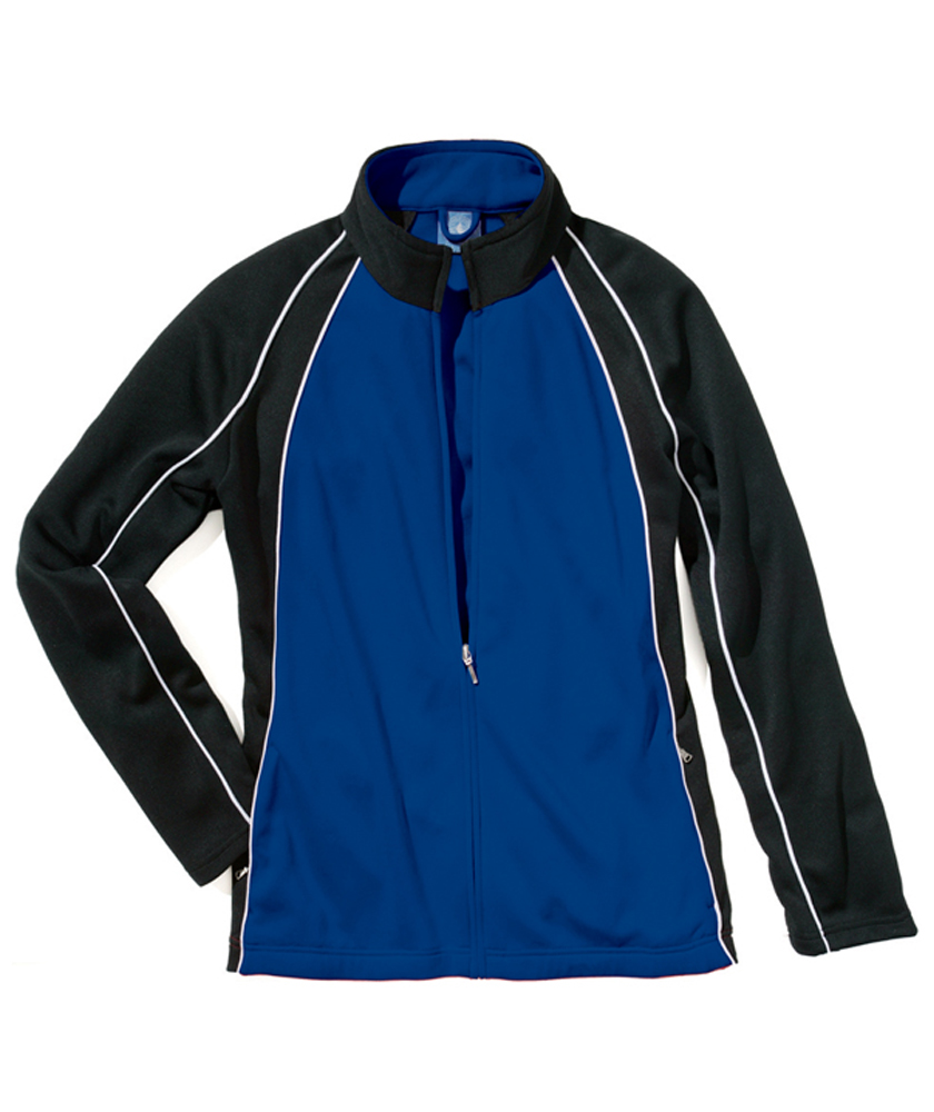 The "Kids' Collection" Girls' Olympian Warm-up Jacket from Charles River Apparel