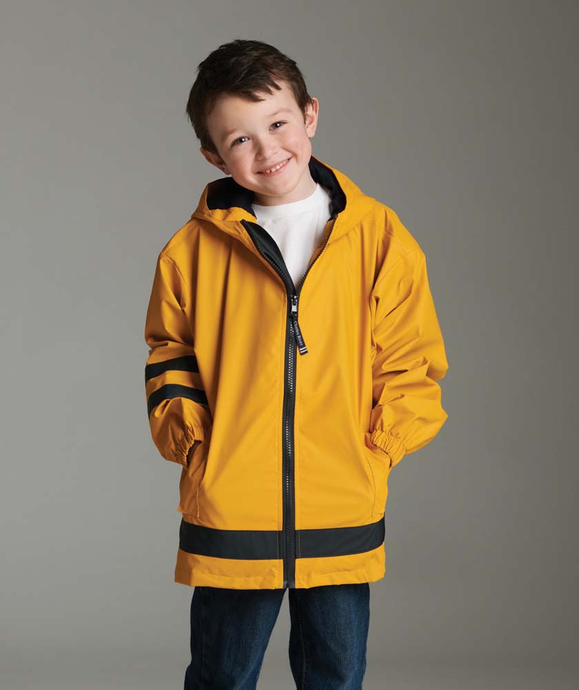 Children's New Englander Waterproof Rain Jacket by Charles River Apparel