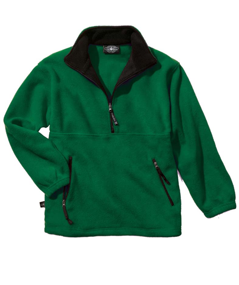 The "Kids' Collection" Youth Adirondack Fleece Pullover Jacket from Charles River Apparel
