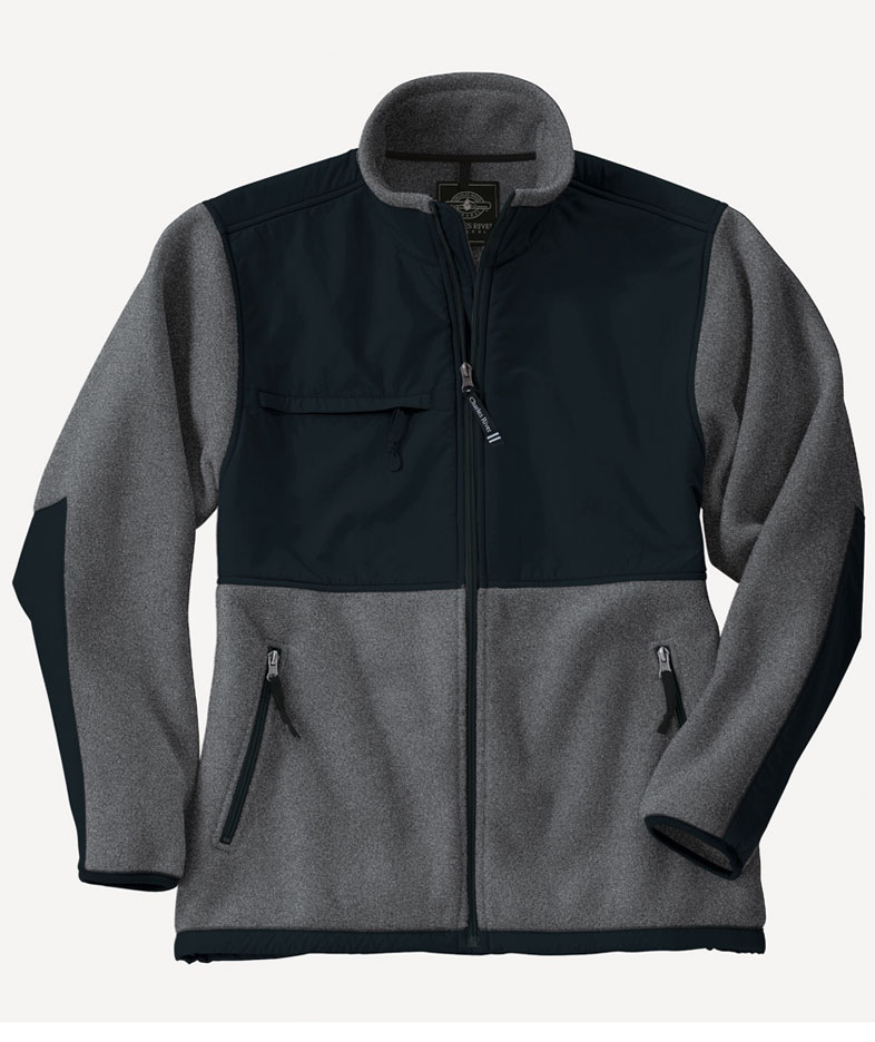 The "Kids' Collection" Youth Matrix Fleece Jacket from Charles River Apparel