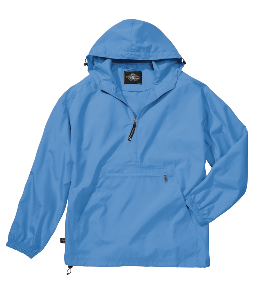 The "Newport Collection" Pack-N-Go Pullover Jacket from Charles River Apparel