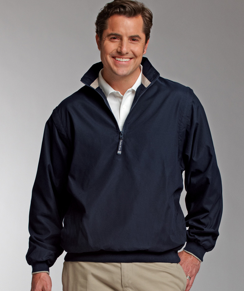 The "Fairway Collection" Pro Convertible Sueded Microfiber Windshirt from Charles River Apparel