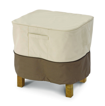 Classic Accessories Veranda Collection Rectangular Ottoman / Side Table Cover (38"L x 28"W x 17"H)