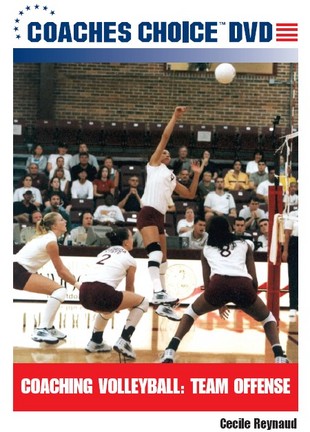 Coaching Volleyball: Team Offense discusses the strengths and weaknesses of various offensive systems, the player personnel required to execute each system effectively, and a series of sets and plays that can be used in each system. The DVD also details how coaches can utilize serve-reception patterns, overlapping, and serve-reception responsibilities in order to get the most from their players offensively.2006, 65 minutes. Features the NCAA Florida State Seminoles.