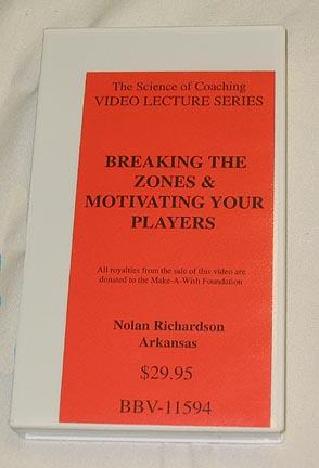 Breaking the Zones & Motivating Your Players (video) by Nolan Richardson (VHS)