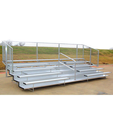 21' VIP 5 Row / 58 Seat Bleacher with Aisle