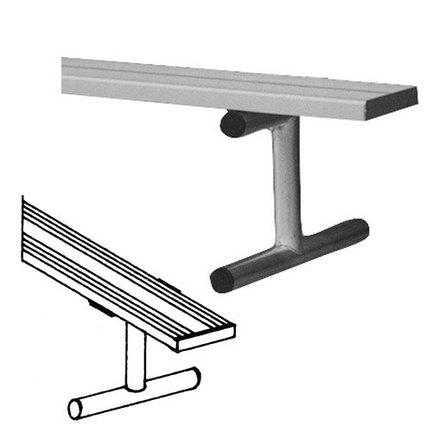 8' Heavy Duty Portable Aluminum Bench without Back