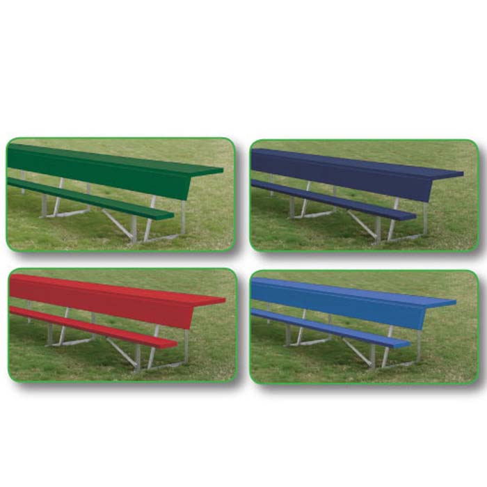Aluminum 21' Player Bench with Shelf
