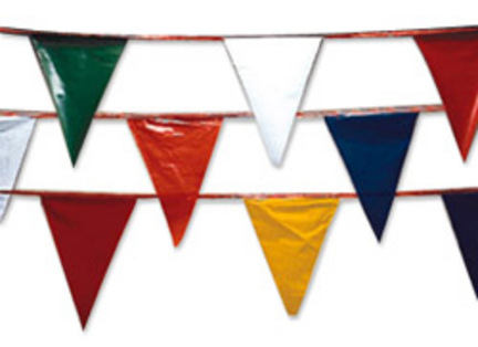 100' Pennant Streamers Crowd Control / Runway Flags