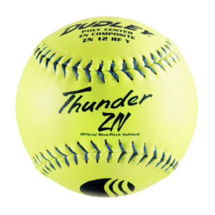 12" Thunder ZN USSSA Softballs from Dudley - 1 Dozen