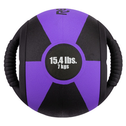 15.4 lb. / 7 Kg Reactor Medicine Ball with Handle (Purple)