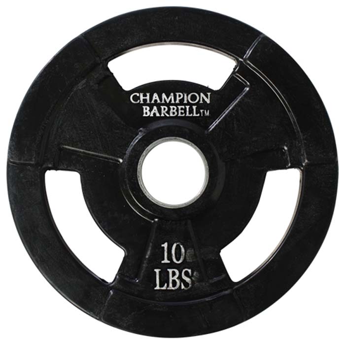10 lb. Champion Rubber Coated Olympic Grip Plate