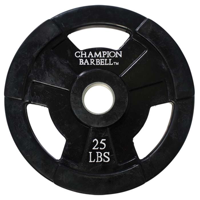 25 lb. Champion Rubber Coated Olympic Grip Plate