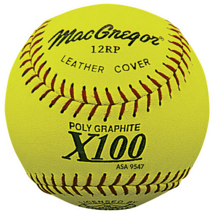 MacGregor 12" Poly-Core Slow Pitch Softballs - 1 Dozen