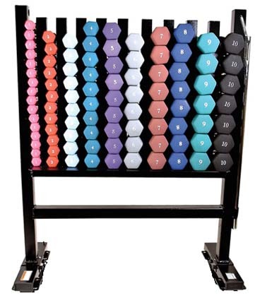 Neoprene Dumbbell Rack without Wheels