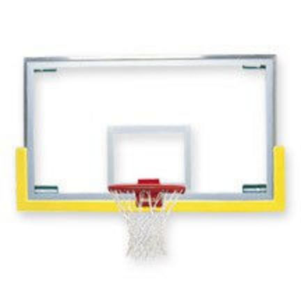 Bison Unbreakable&#153; 42" x 72" Short Glass Backboard with Padding