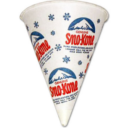 6 oz. Sno-Kones Cups - Case of 5000