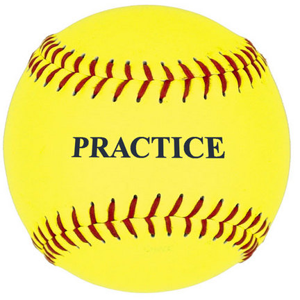 11'' Yellow Practice Softballs (1 Dozen)