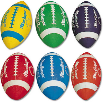 MacGregor&REG; Multicolor Official Size Football Prism Pack (Set of 6 Balls)