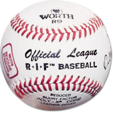 Worth RIF&REG; Level 5 Little League Baseballs - Ages 8 - 12 (1 Dozen)