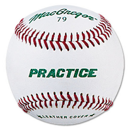 #79PY Synthetic Practice Baseballs from MacGregor&reg; - 1 Dozen