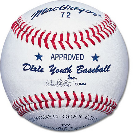#72 Official Dixie&REG; Youth Baseballs (1 Dozen)