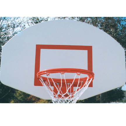 White Powder Coated Aluminum Backboard with Goal and Net