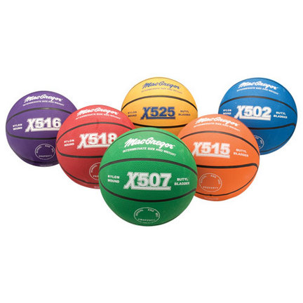 MacGregor&REG; Multicolor Intermediate Size Basketball Prism Pack (Set of 6 Balls)