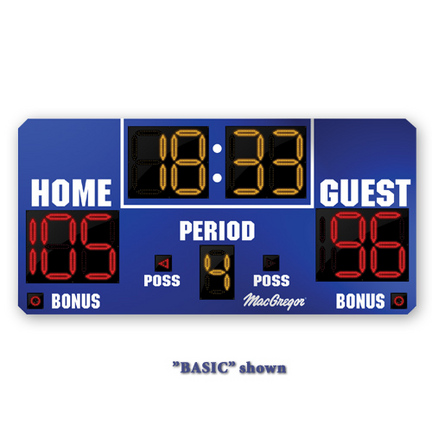 MacGregor&REG; 4' x 8' Basketball Scoreboard with Double Bonus