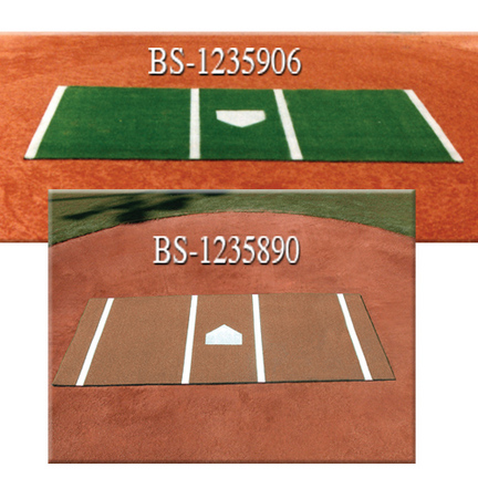 6' x 12' DiamondTurf Clay Home Plate Mat