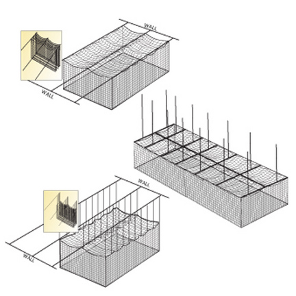 Indoor Ceiling Batting Cage Suspension Kit