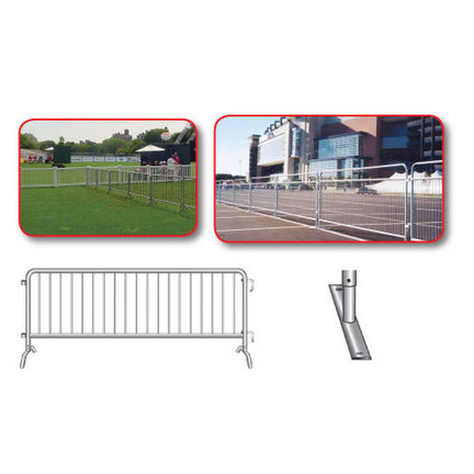 Crowd Control Steel Barricade (Flat Foot Design)
