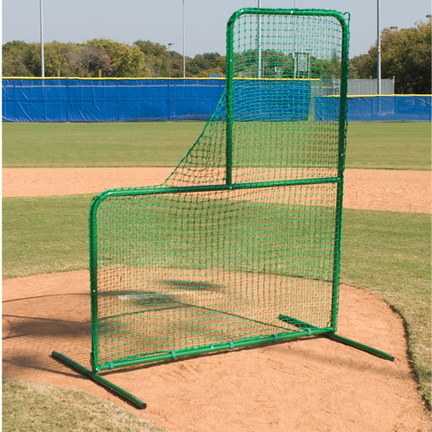 7'H x 6'W Varsity L-Shaped Pitcher's Protective Screen